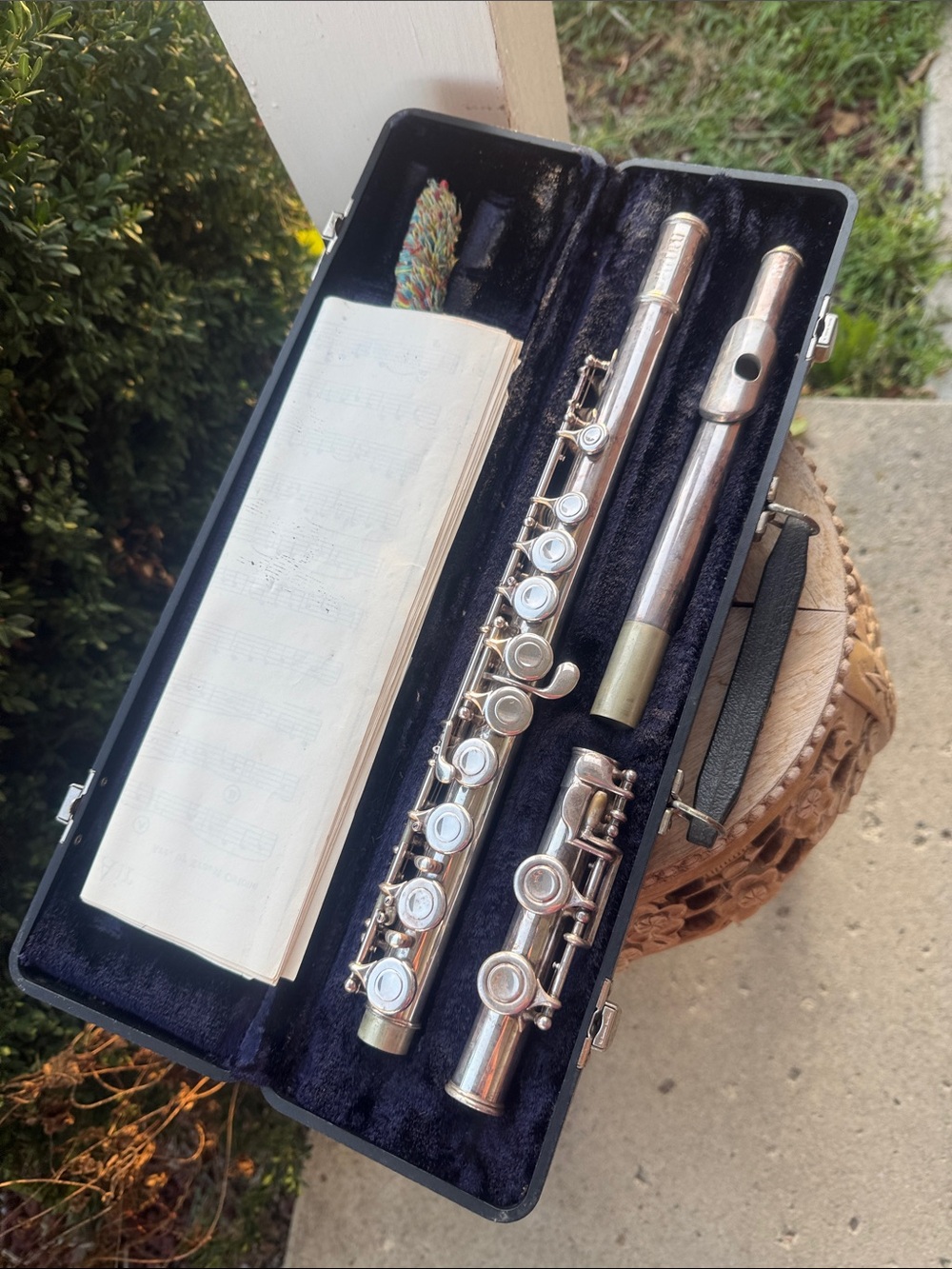 🤍VTG Used ARTLEY Silver-plated Made In USA 18-0 FLUTE With Hard Case🖤